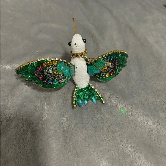 Lot of turquoise Christmas ornaments - Picture 12 of 12